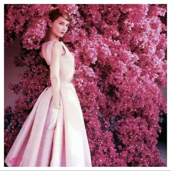 💝Set 3 Audrey Hepburn & Paris, France Prints~ Cherry blossoms PINK home decor - Picture 6 of 8